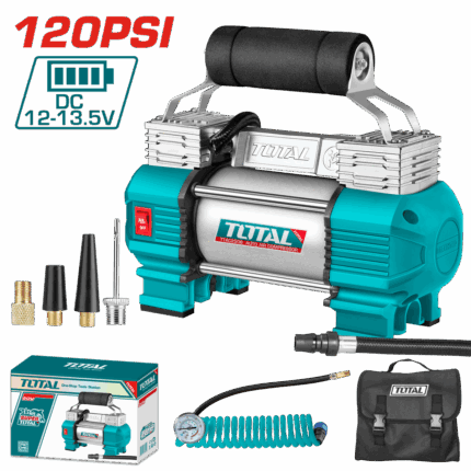 كمبروسر هواء 2 بستم TTAC2506 منفاخ سياره TOTAL AUTO AIR COMPRESSOR